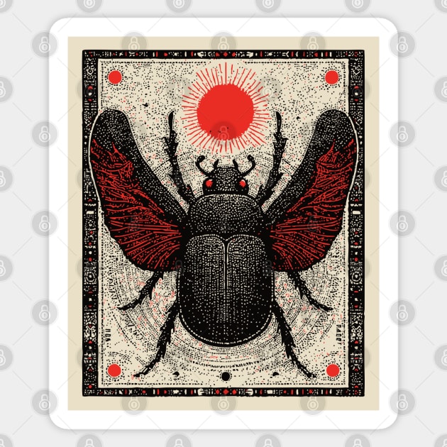 Nocturnal Beetle Sticker by TuncGK